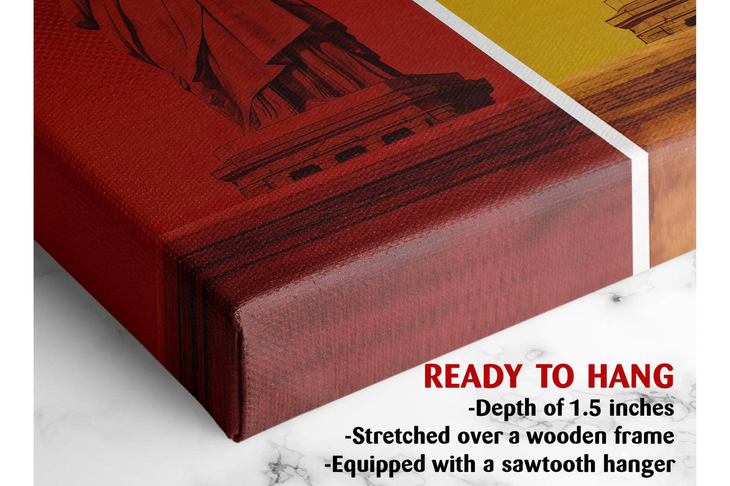 Pop Art Canvas - NYC Statue of Liberty Colorful Wall Art | Ready to Hang