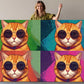 Pop Art Cat Canvas - Colorful Tabby Cat Wall Art | Ready to Hang Canvas Print