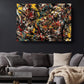 Abstract Canvas Art | Red Yellow Black Art on Fade Resistant Museum Quality Canvas