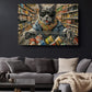 Cat Canvas Art - Funny Grocery Shopper Print | Colorful Kitchen Wall Decor