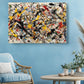 Abstract Expressionist Canvas | Pollock Style Modern Wall Art - Museum Quality Print