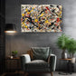 Abstract Expressionist Canvas | Pollock Style Modern Wall Art - Museum Quality Print