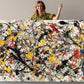 Abstract Expressionist Canvas | Pollock Style Modern Wall Art - Museum Quality Print