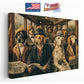 Dog Canvas Wall Art – Vintage Dog Print on Museum Quality Canvas, Framed or Rolled