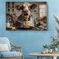 Cow Kitchen Wall Art – Funny Pancake Wall Print | Framed or Rolled Canvas