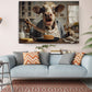 Cow Kitchen Wall Art – Funny Pancake Wall Print | Framed or Rolled Canvas