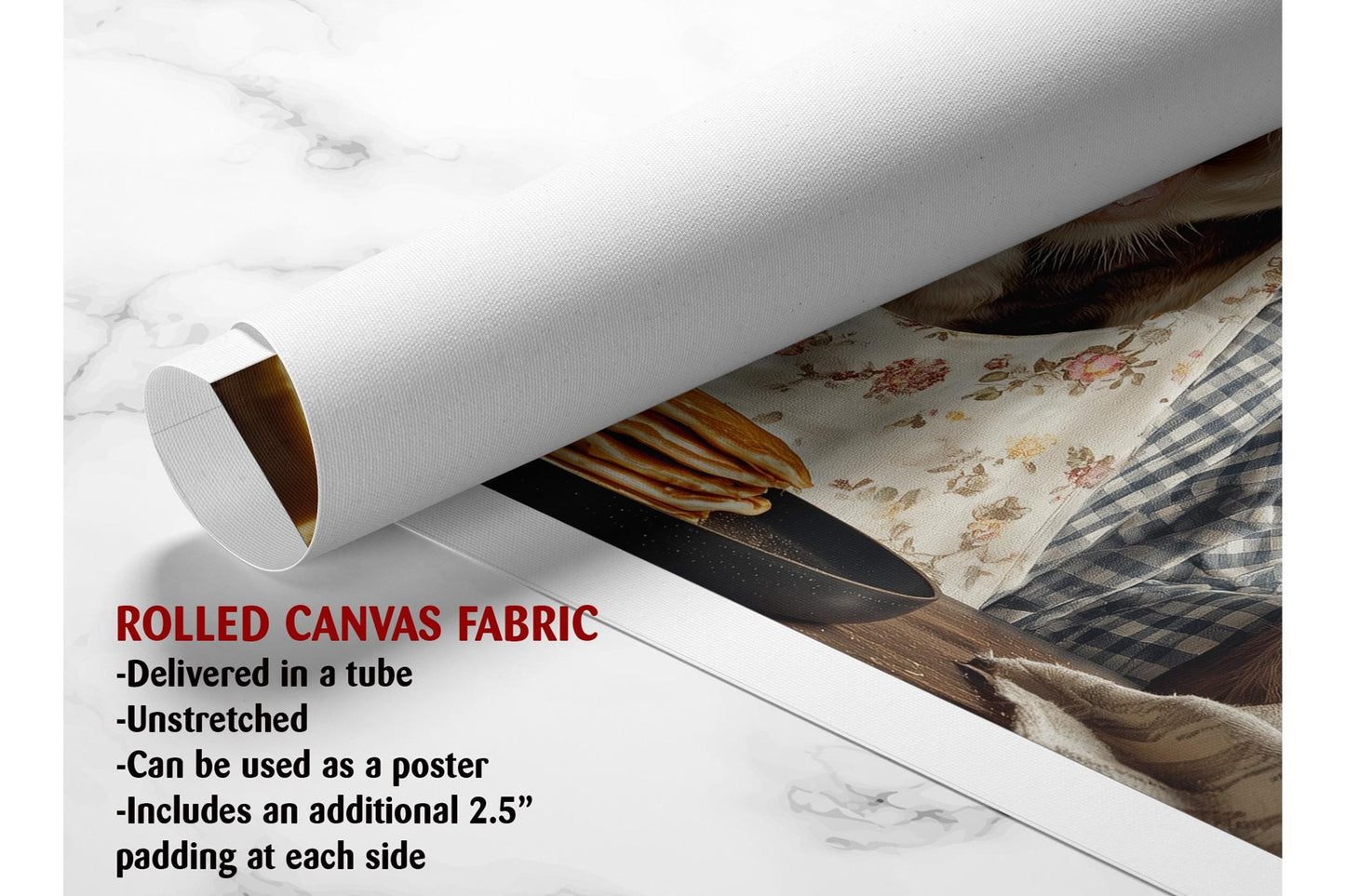 Cow Kitchen Wall Art – Funny Pancake Wall Print | Framed or Rolled Canvas