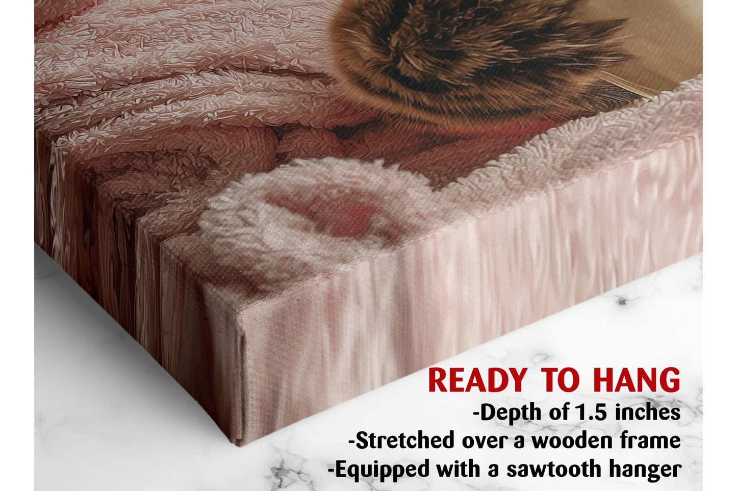 Funny Spa Cat Art - Humorous Animal Canvas Print | Framed or Rolled Wall Decor