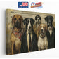Dog Police Lineup Art - Humorous Canvas Wall Art | Ready to Hang or Rolled Print