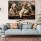 Dogs at Pub Canvas - Vintage Bar Art | Funny Dog Print Ready to Hang