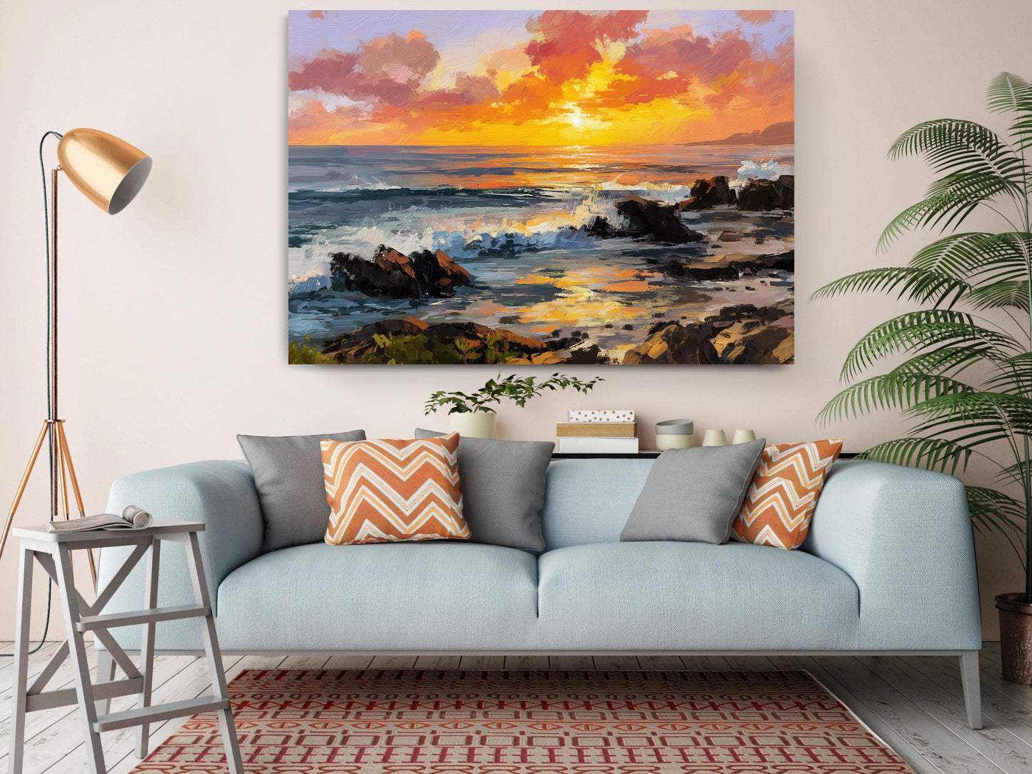Ocean Waves Canvas Art – Coastal Wall Decor | Framed Or Rolled Seascape Print