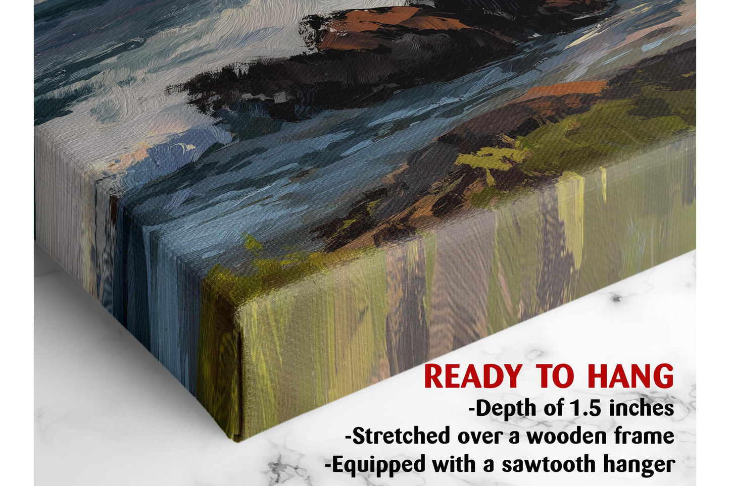 Ocean Waves Canvas Art – Coastal Wall Decor | Framed Or Rolled Seascape Print