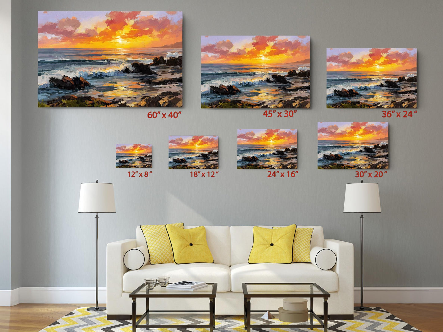 Ocean Waves Canvas Art – Coastal Wall Decor | Framed Or Rolled Seascape Print