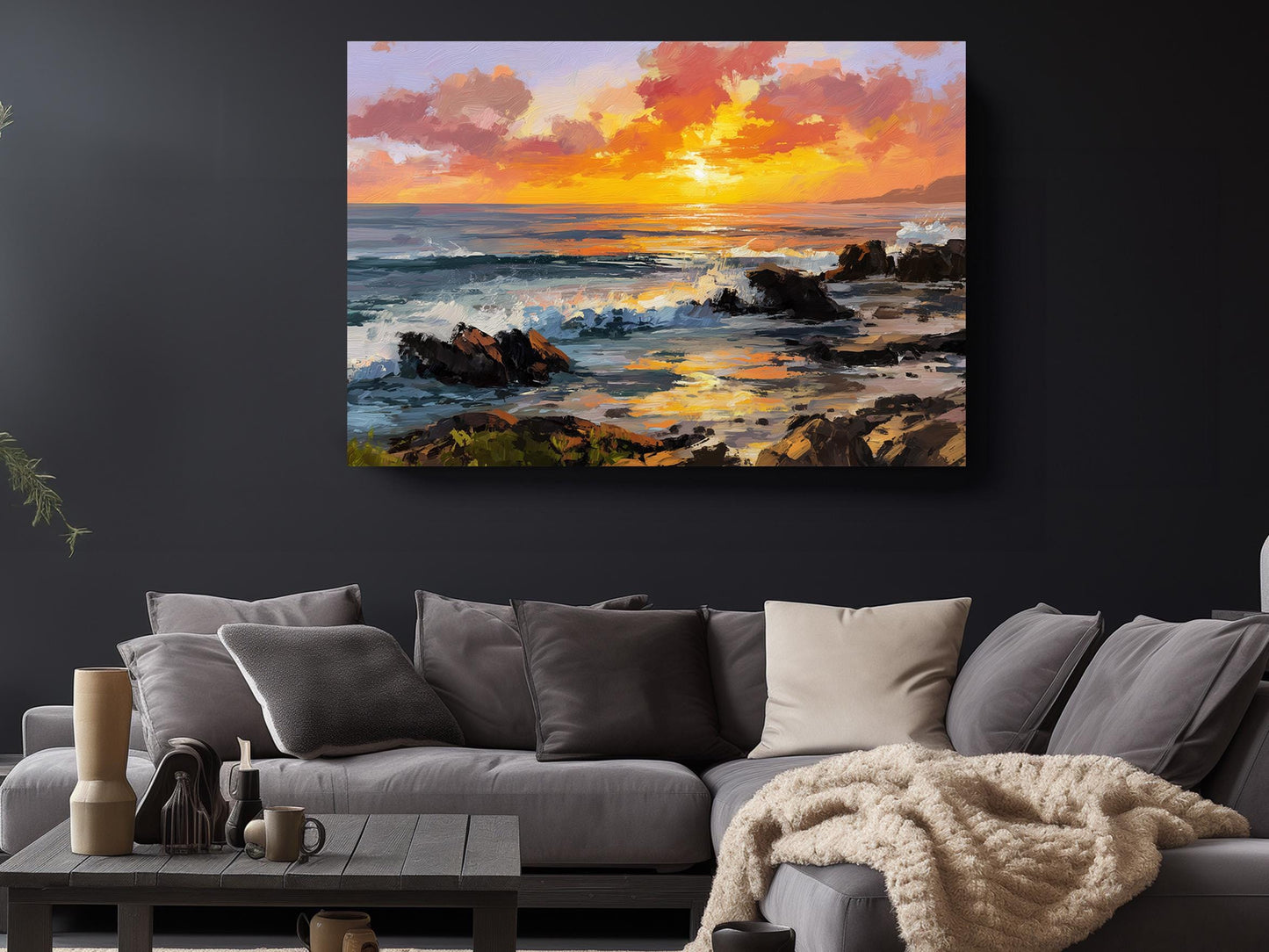 Ocean Waves Canvas Art – Coastal Wall Decor | Framed Or Rolled Seascape Print
