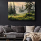 Forest Deer Canvas | Misty Landscape Nature Wall Art - Ready to Hang Print