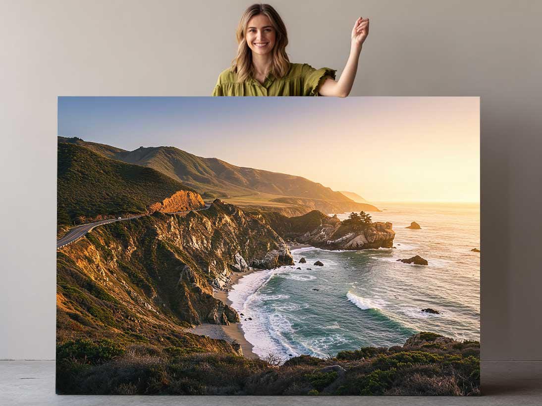 Big Sur Sunset Canvas | California Coast Art - Coastal Landscape Print, Ready to Hang