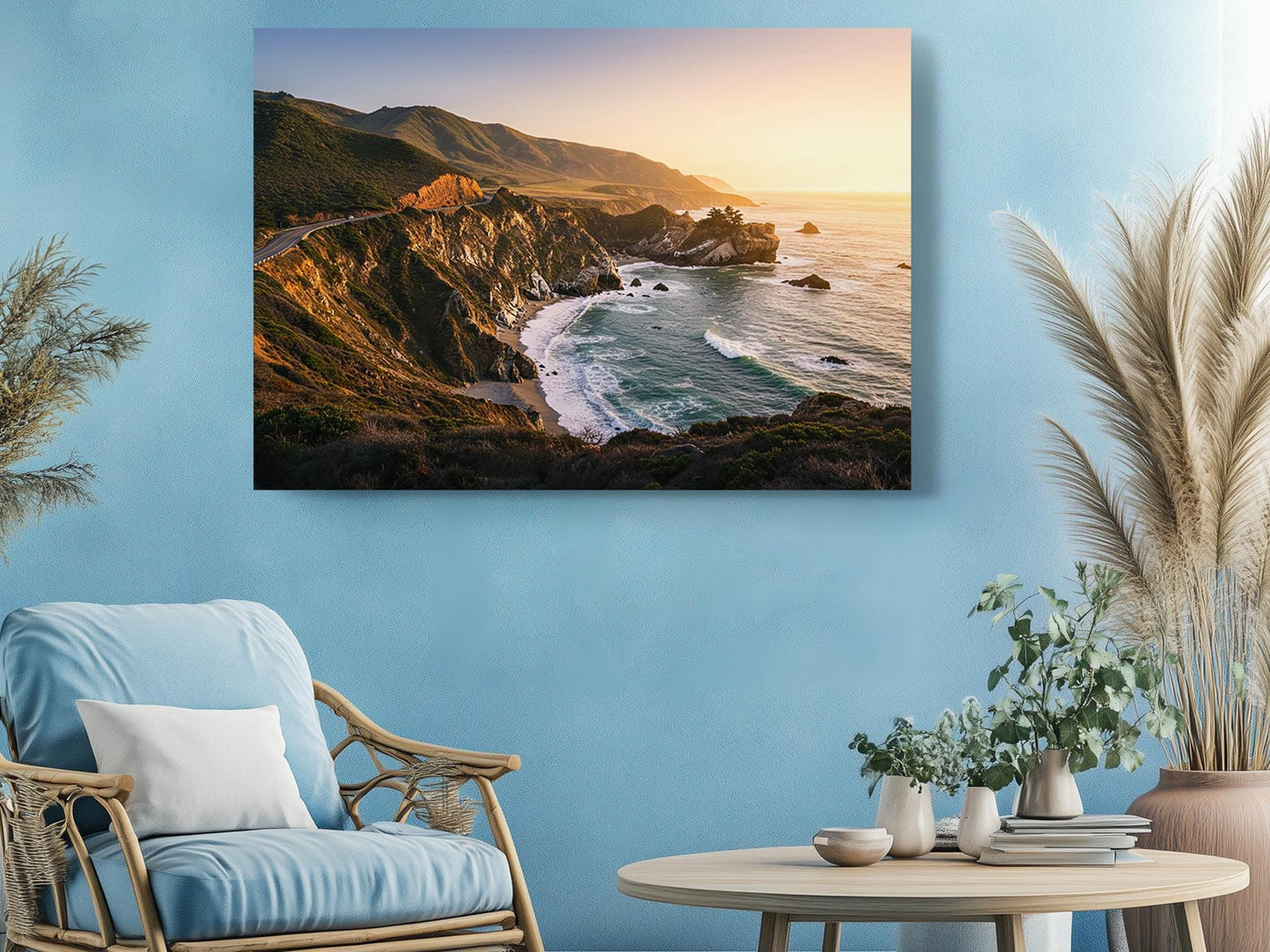 Big Sur Sunset Canvas | California Coast Art - Coastal Landscape Print, Ready to Hang