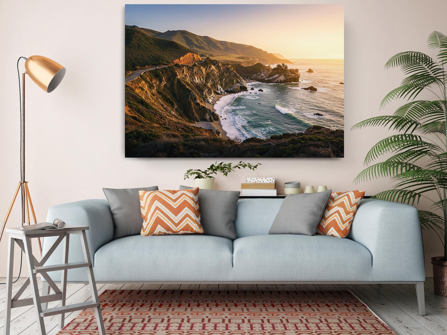 Big Sur Sunset Canvas | California Coast Art - Coastal Landscape Print, Ready to Hang