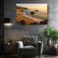 Sunset Beach Canvas Print - Coastal Wall Art | Rolled or Framed Canvas Artwork