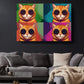 Pop Art Cat Canvas - Colorful Tabby Cat Wall Art | Ready to Hang Canvas Print