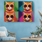 Pop Art Cat Canvas - Colorful Tabby Cat Wall Art | Ready to Hang Canvas Print