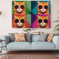 Pop Art Cat Canvas - Colorful Tabby Cat Wall Art | Ready to Hang Canvas Print