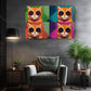 Pop Art Cat Canvas - Colorful Tabby Cat Wall Art | Ready to Hang Canvas Print