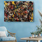 Abstract Canvas Art | Red Yellow Black Art on Fade Resistant Museum Quality Canvas