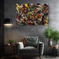 Abstract Canvas Art | Red Yellow Black Art on Fade Resistant Museum Quality Canvas