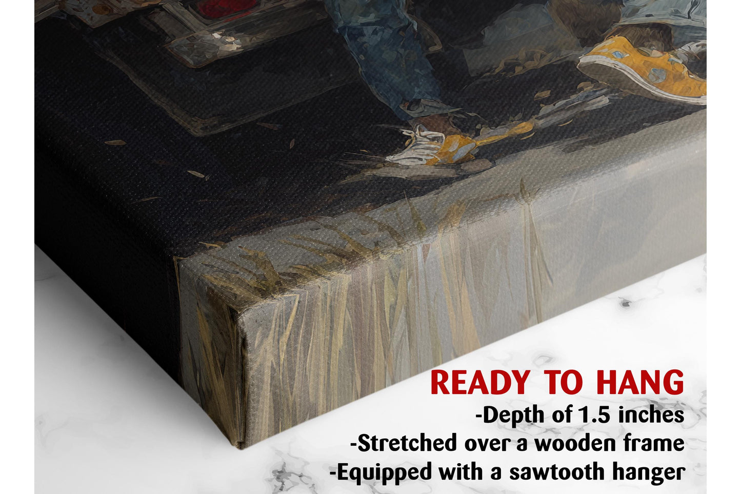 Funny Animal Canvas - Monkey Art Print | Street Scene Canvas Wall Art