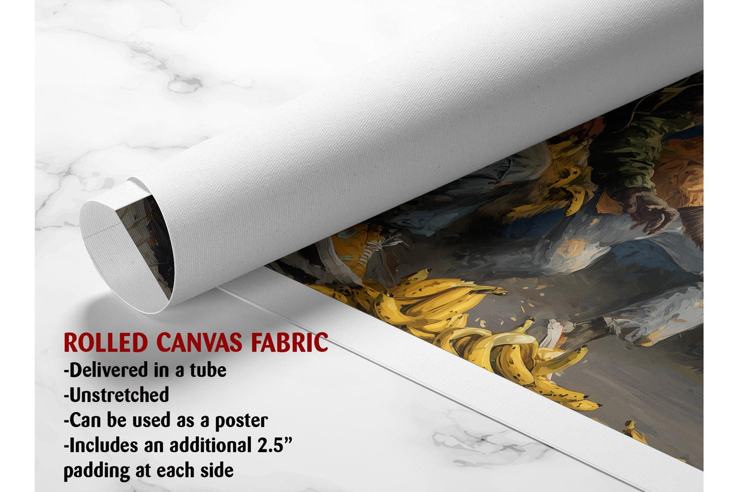 Funny Animal Canvas - Monkey Art Print | Street Scene Canvas Wall Art