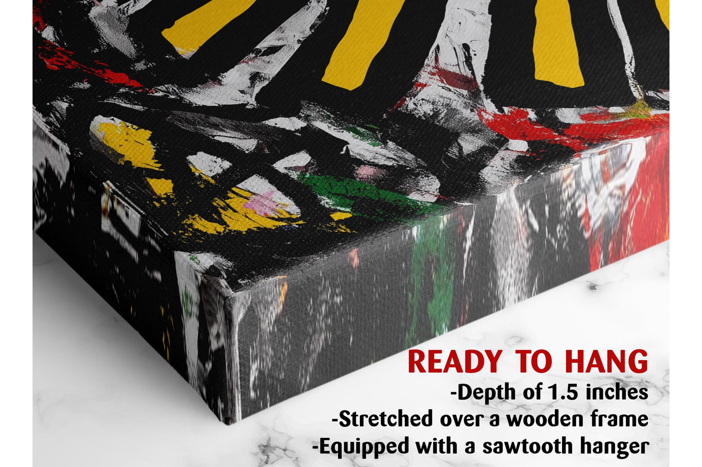 Pop Graffiti Canvas - Radiant Heart Art Print | Modern Home Decor, Ready to Hang