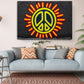 Peace Sign Canvas Print – Urban Wall Decor Graffiti Art Ready to Hang