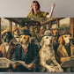 Dog Canvas Wall Art – Vintage Dog Print on Museum Quality Canvas, Framed or Rolled
