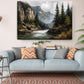 Rocky Mountain Canvas Art - Dramatic Cliff & Forest Landscape Wall Decor Print