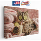 Funny Spa Cat Art - Humorous Animal Canvas Print | Framed or Rolled Wall Decor