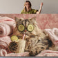Funny Spa Cat Art - Humorous Animal Canvas Print | Framed or Rolled Wall Decor