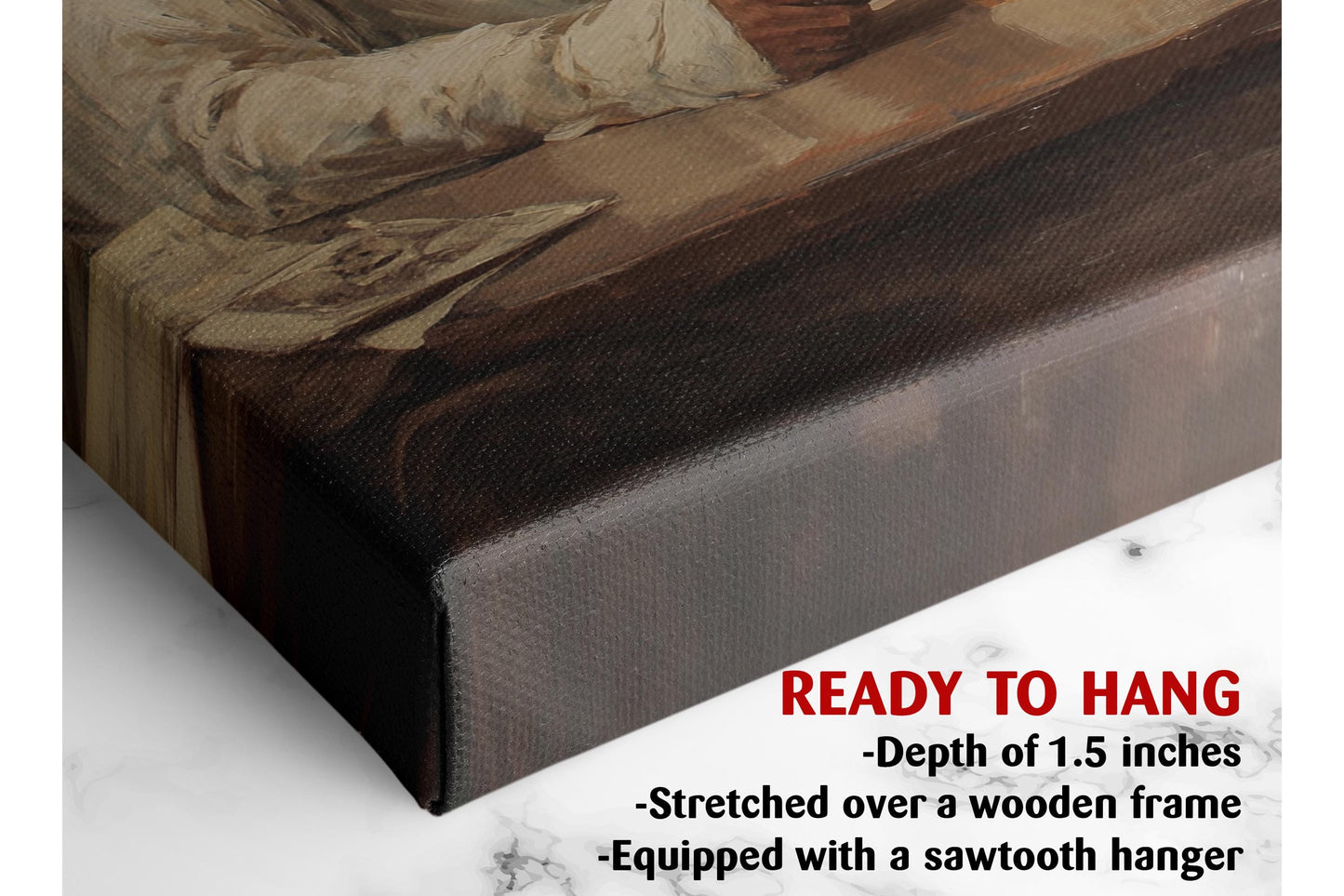 Dogs at Pub Canvas - Vintage Bar Art | Funny Dog Print Ready to Hang