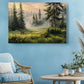 Forest Deer Canvas | Misty Landscape Nature Wall Art - Ready to Hang Print
