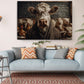 Funny Farm Animal Print - Wise Cow Professor Canvas Wall Art | Elite Canvas Art
