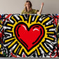 Pop Graffiti Canvas - Radiant Heart Art Print | Modern Home Decor, Ready to Hang