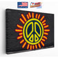 Peace Sign Canvas Print – Urban Wall Decor Graffiti Art Ready to Hang