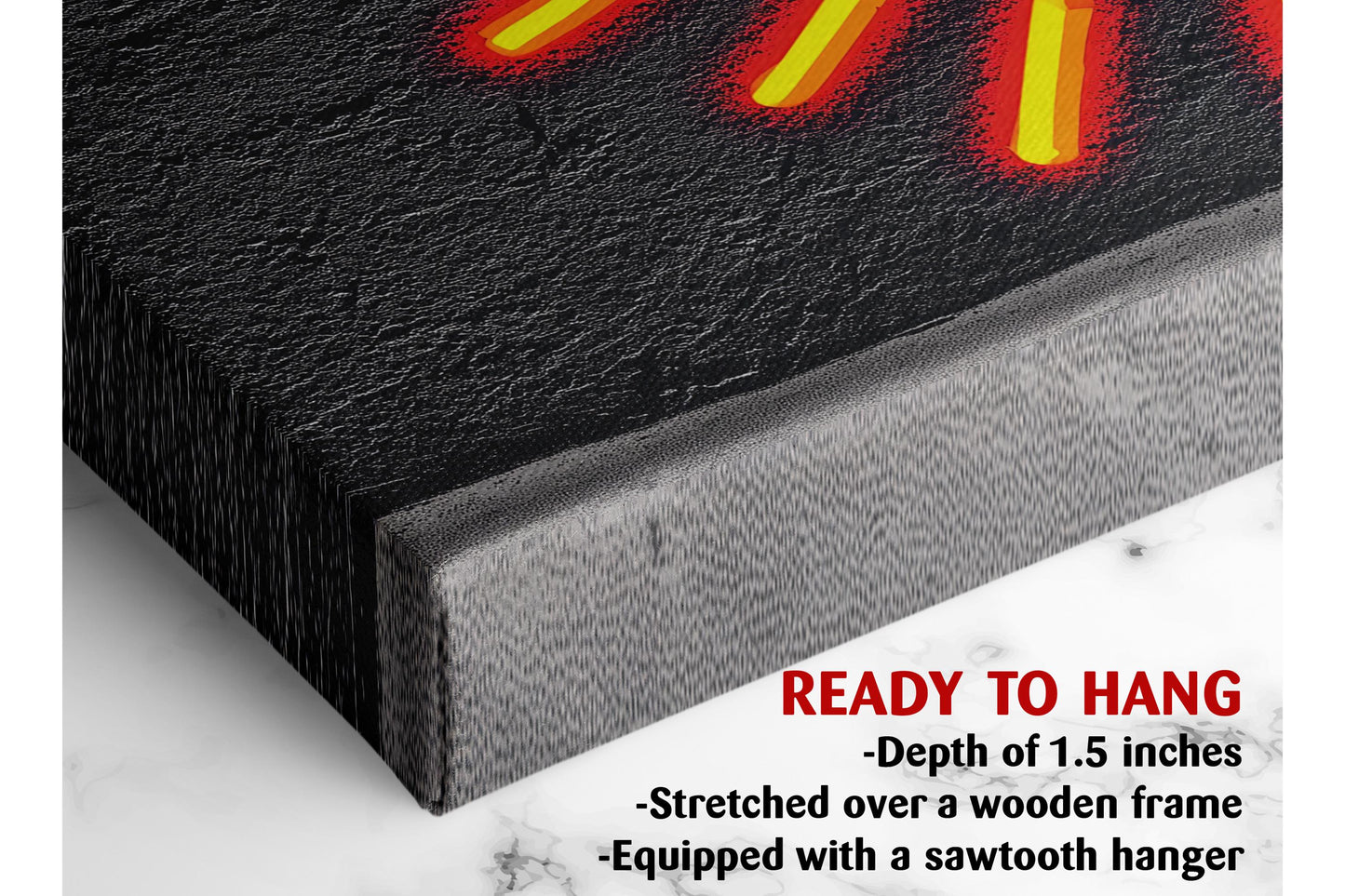 Peace Sign Canvas Print – Urban Wall Decor Graffiti Art Ready to Hang