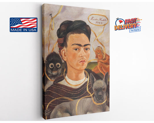 Frida Kahlo Canvas Print – Museum Quality Mexican Art Print, Ready to Hang