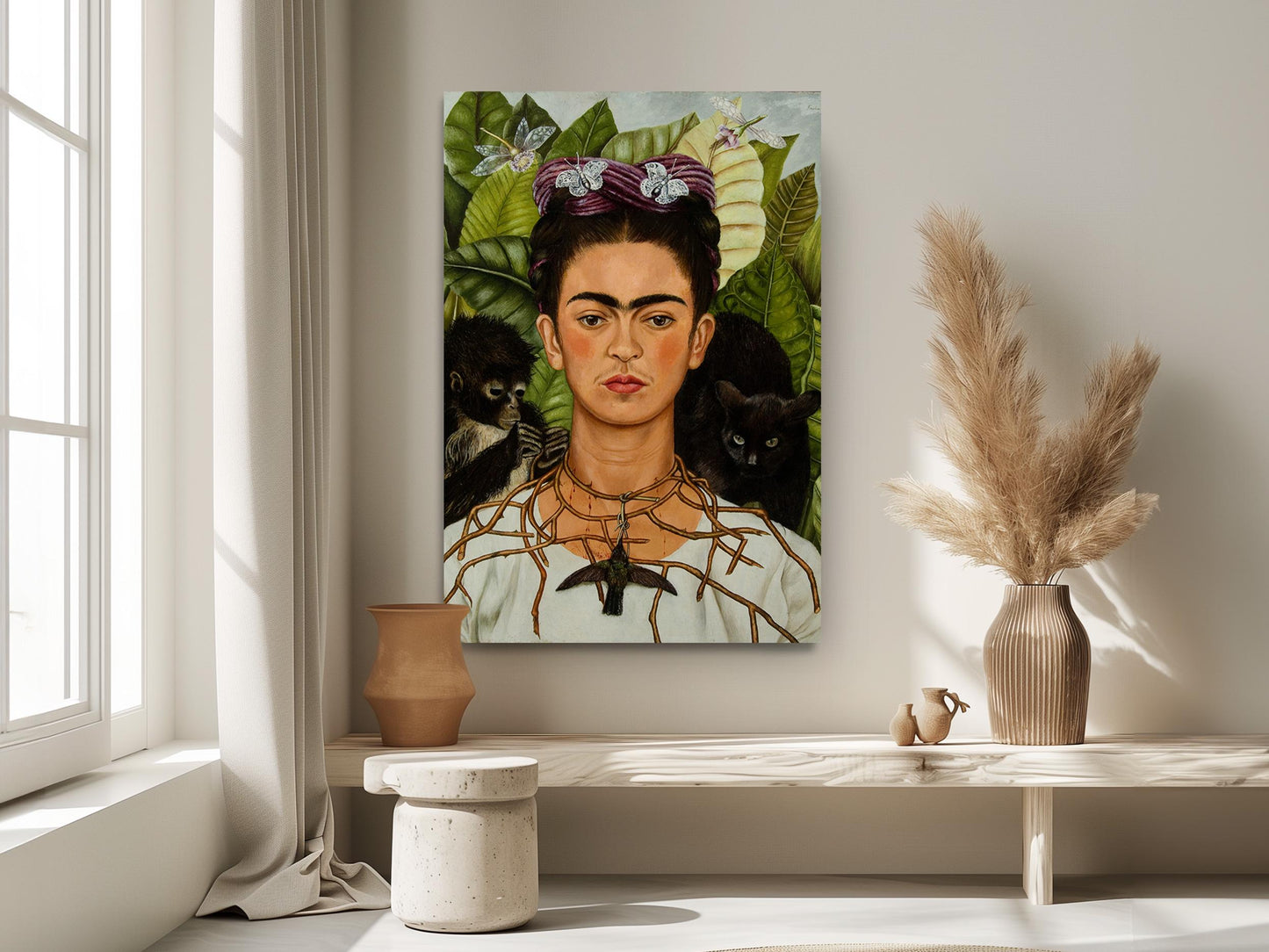 Frida Kahlo Canvas Print – Self-Portrait Wall Art | Museum Art Prints, Fade Resistant