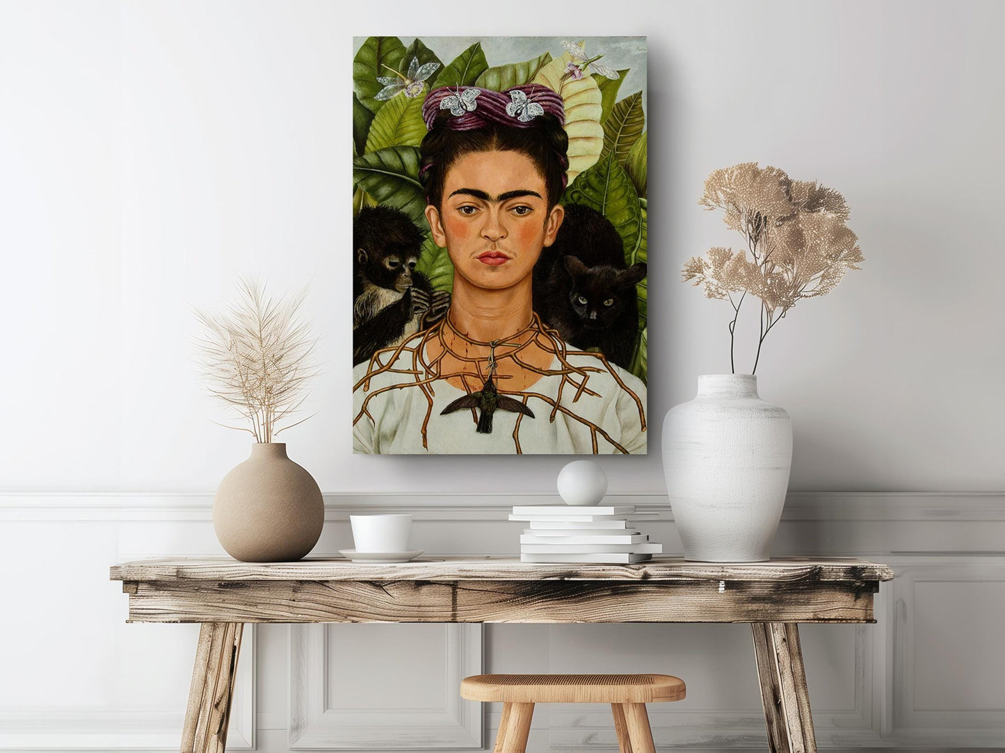 Frida Kahlo Canvas Print – Self-Portrait Wall Art | Museum Art Prints, Fade Resistant