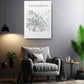 Amsterdam Map Canvas - Modern Minimalist City Wall Art | Rolled Or Ready To Hang