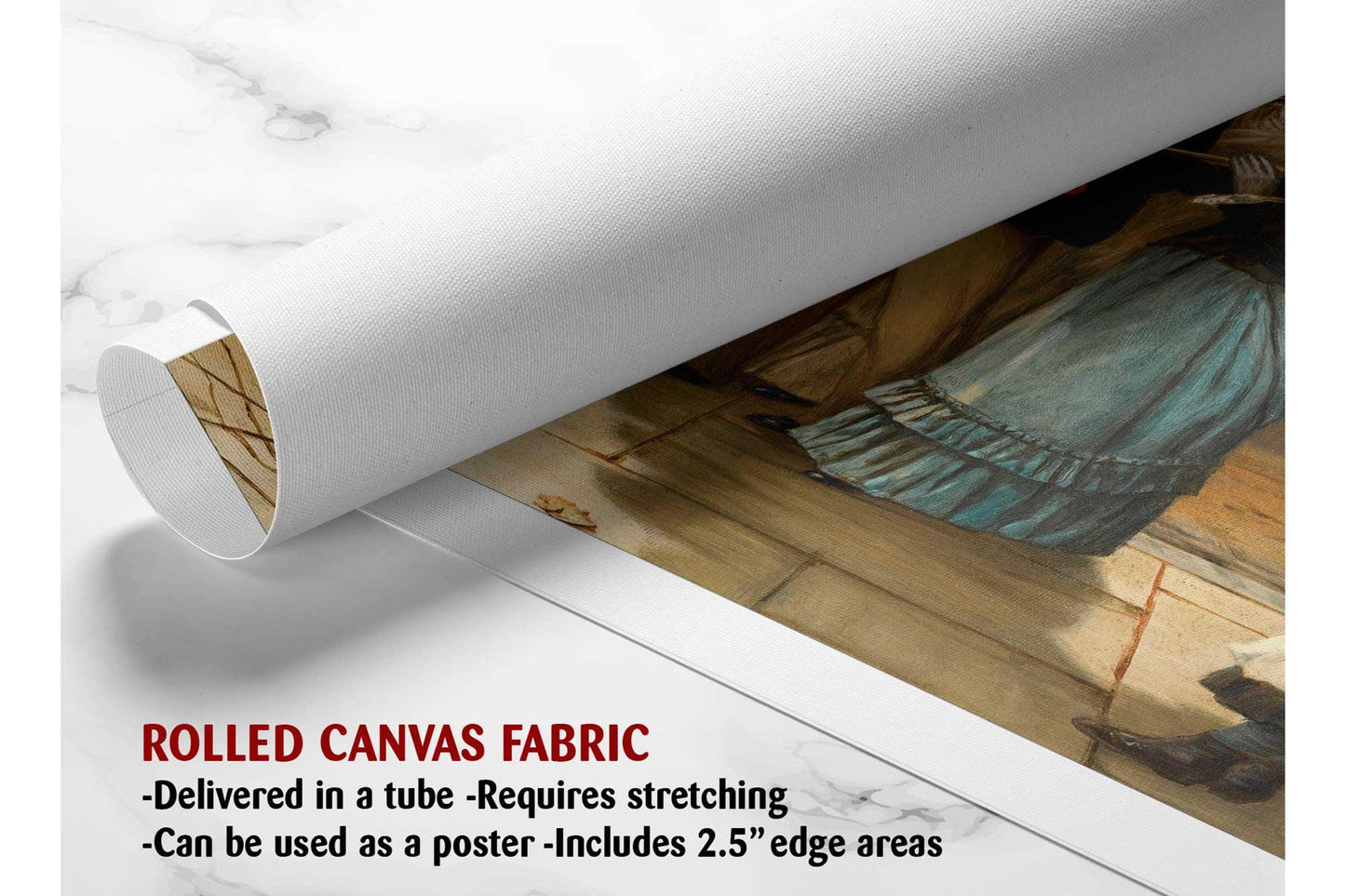 Victorian Street Canvas – Museum Quality Art Print, Framed Wall Decor