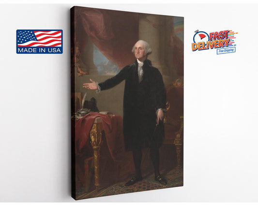 George Washington Canvas Print – Classic Portrait Art on Museum Quality Canvas