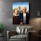 American Gothic Canvas Print – Classic Grant Wood Museum Quality Wall Art